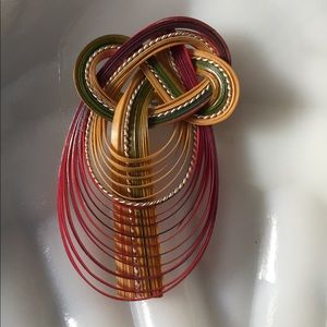 Bamboo Geometric Artsy Pin